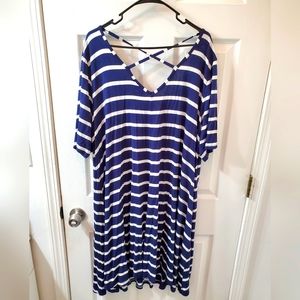 Lane brant Maxi Striped Dress